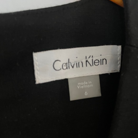 Calvin Klein Black Multicolor Striped Sheath A Line Dress Women's Size 6 - Picture 5 of 9